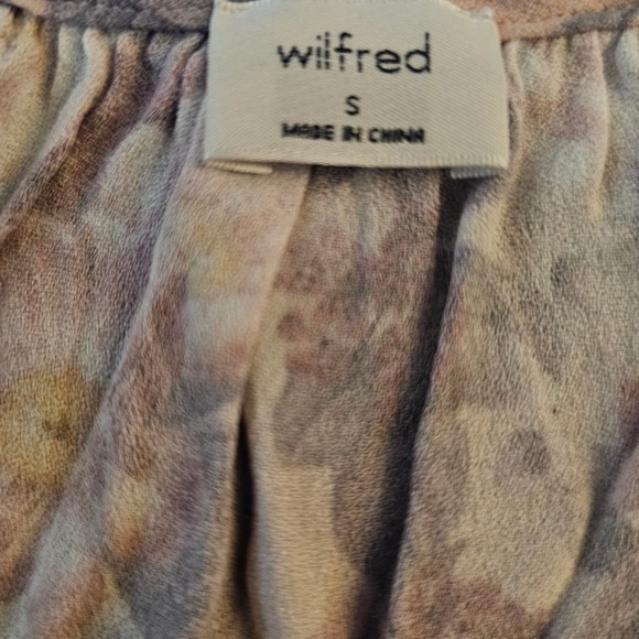 Wilfred Aritzia Women's Multicolor Floral Print Long Sleeve Blouse Top Sz Small - Picture 3 of 5